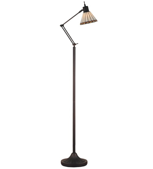 Meyda Lighting Prairie Mission 68'' Brown Task Floor Lamp