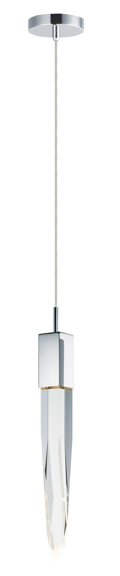 -6W 1 Led Pendant-4.75 Inches Wide By 21 Inches High-Polished Chrome Finish Et2 Lighting E31241-20Pc