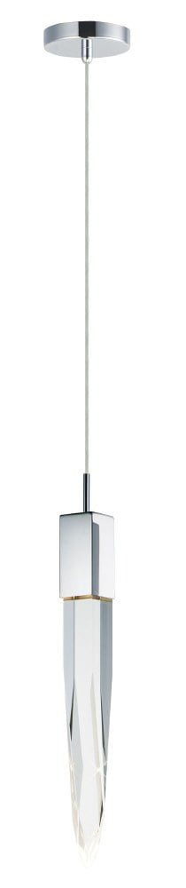 -6W 1 Led Pendant-4.75 Inches Wide By 21 Inches High-Polished Chrome Finish Et2 Lighting E31241-20Pc