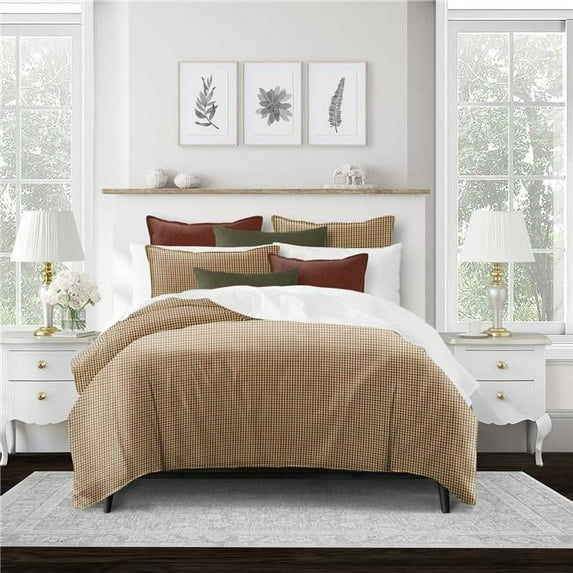 6ix Tailors HRP-CRA-CVT-KG-5PC Harper Cranberry King Coverlet & 2 Pillow Shams Set - 5 Piece