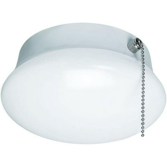 7 In. Bright White LED Ceiling Round Flushmount Easy Light with Pull Chain
