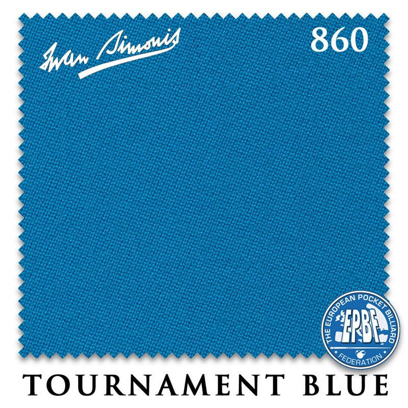 7' Simonis 860 Pool Billiard Table Cloth - Tournament Blue - AUTHORIZED DEALER