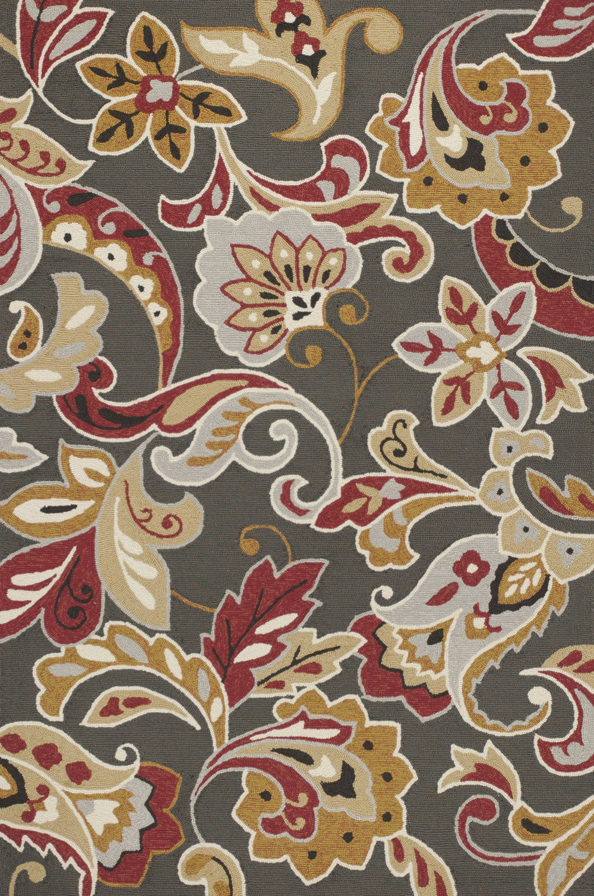 7' x 9'  UV treated Polypropylene Taupe Area Rug