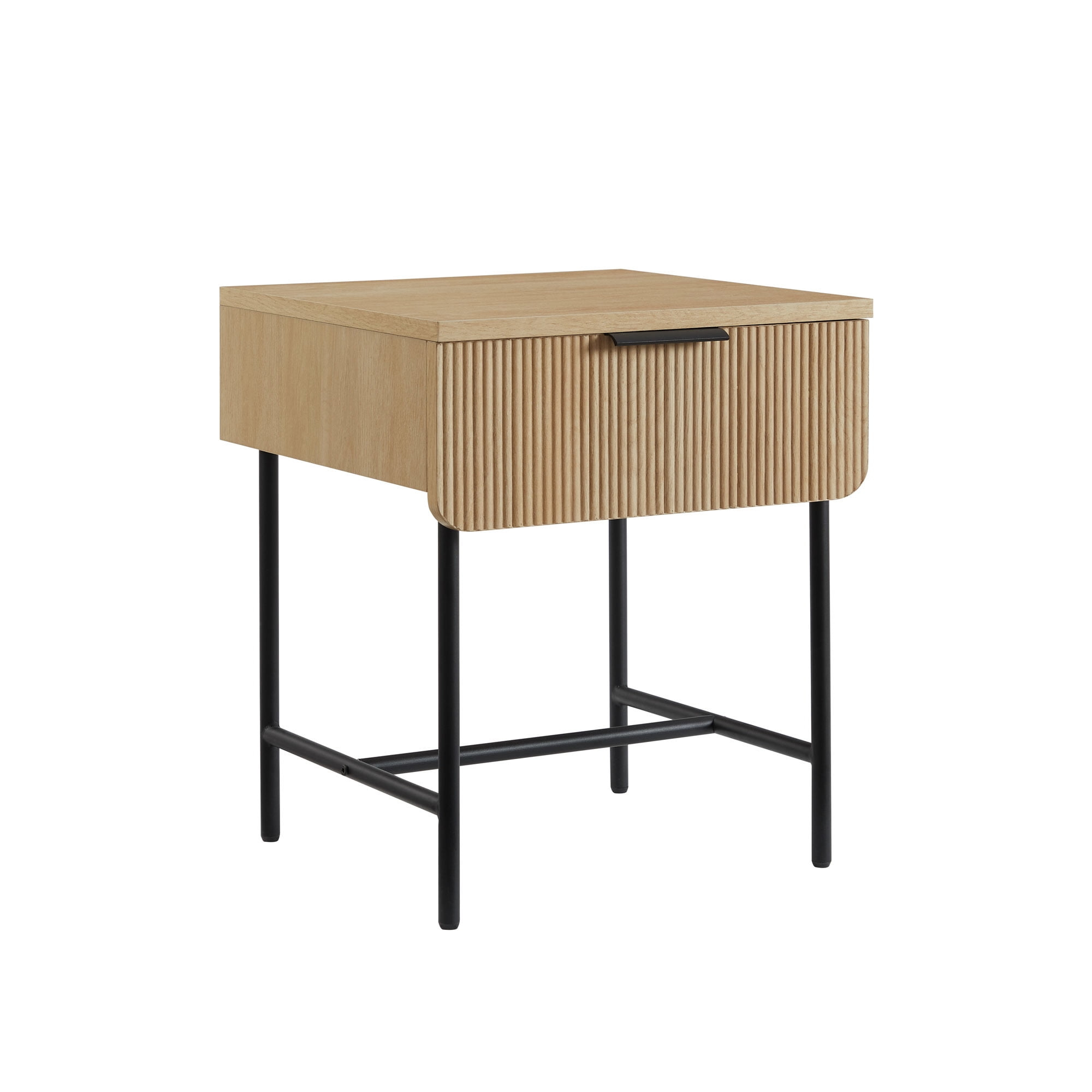 Walker Edison Mid-Century Modern Storage TV Stand for TVs up to 80”, Black