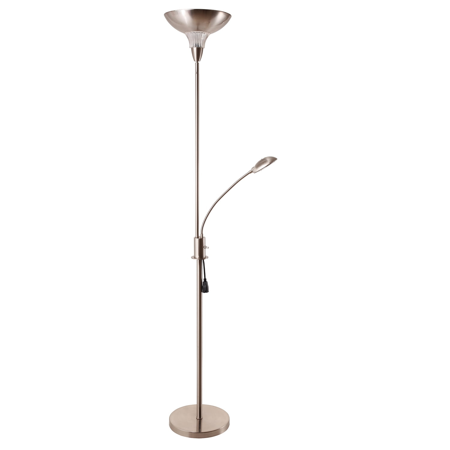 ORE Furniture 72'' Silver Torchiere Floor Lamp