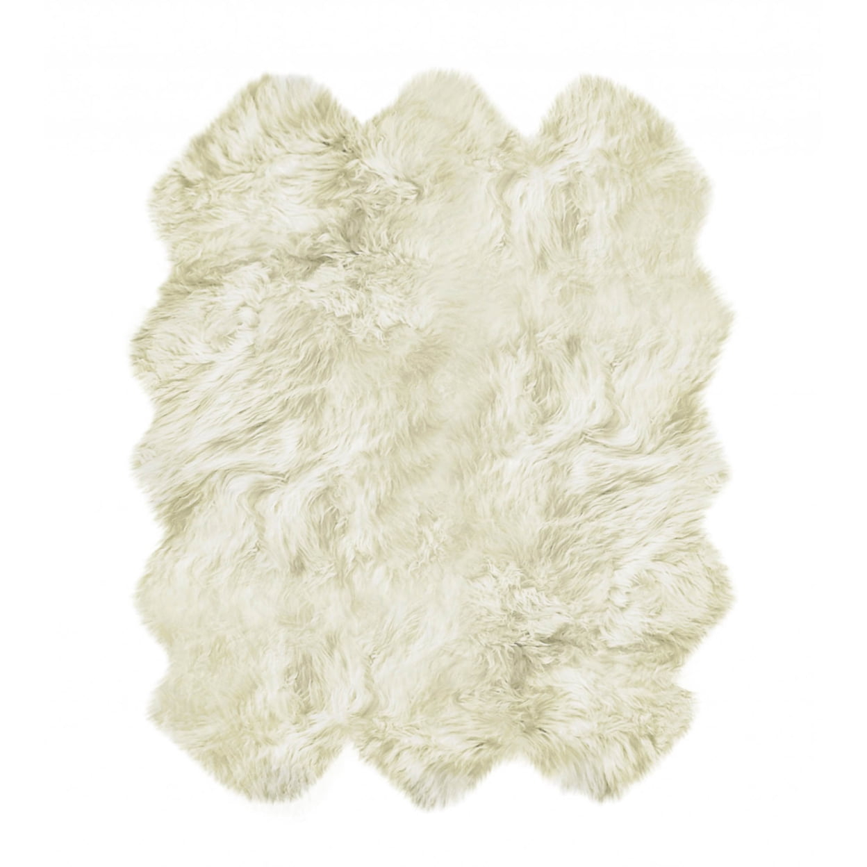 72" x 72" x 2" Natural, Sheepskin - Area Rug