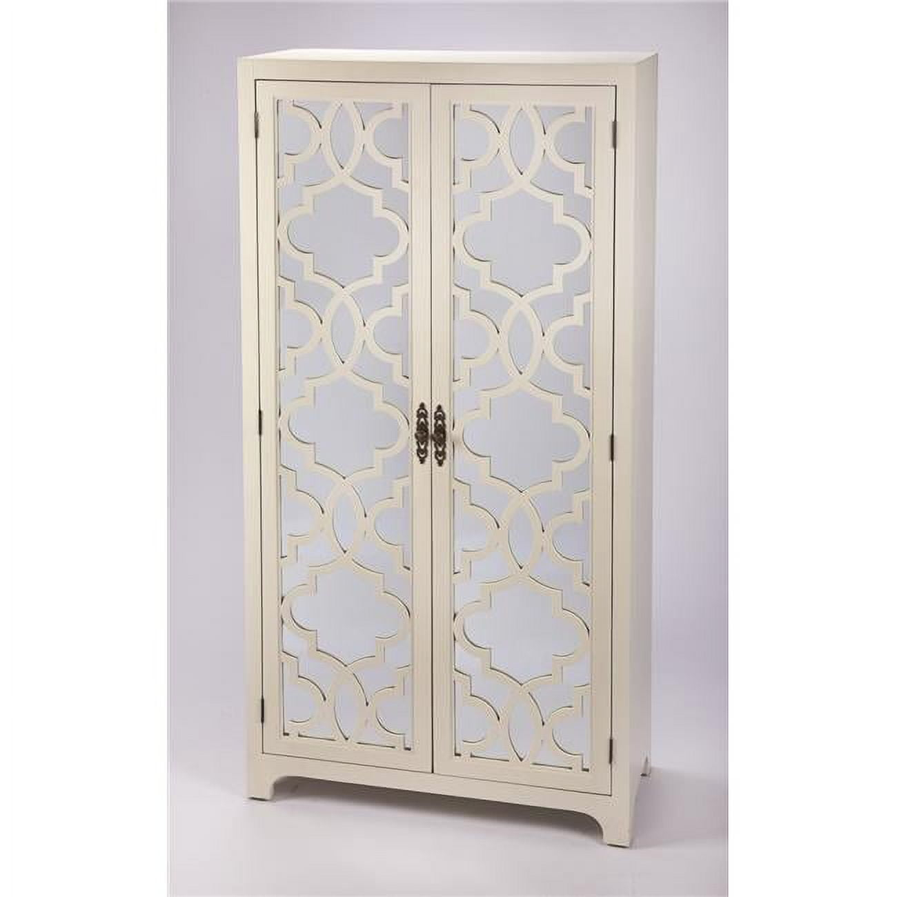 Butler Specialty Company Morjanna Tall Mirrored Cabinet - White