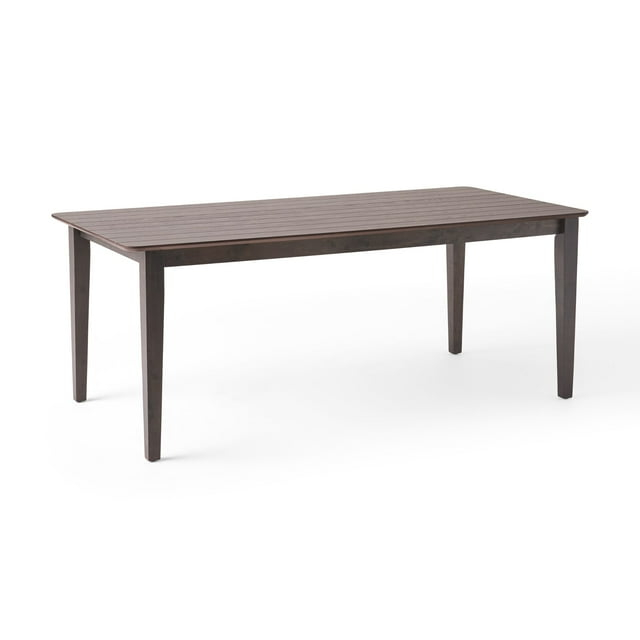 76" Gray Contemporary Handcrafted Rectangular Dining Table