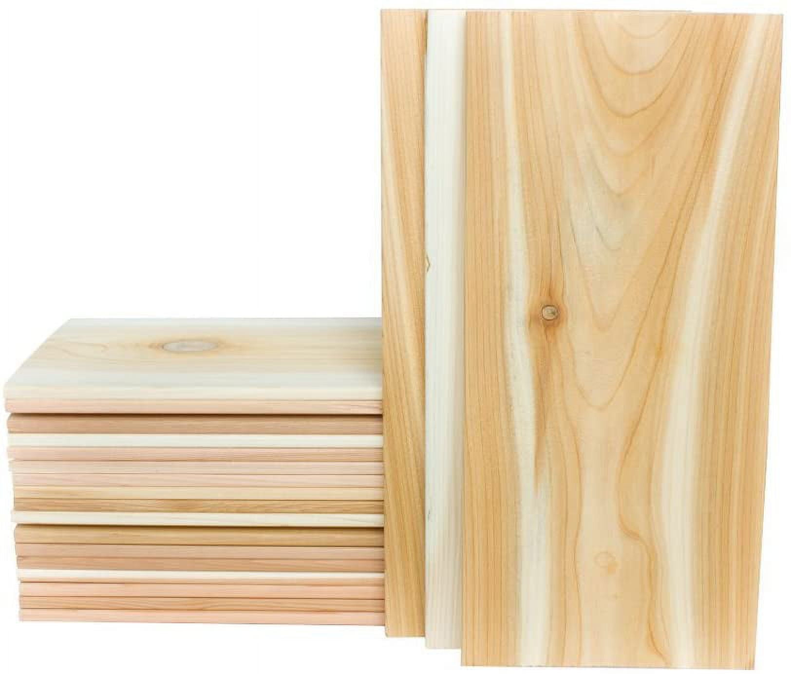 Extra Large Natural Western Red Cedar Grilling Planks, 7" x 15", 20 Pack