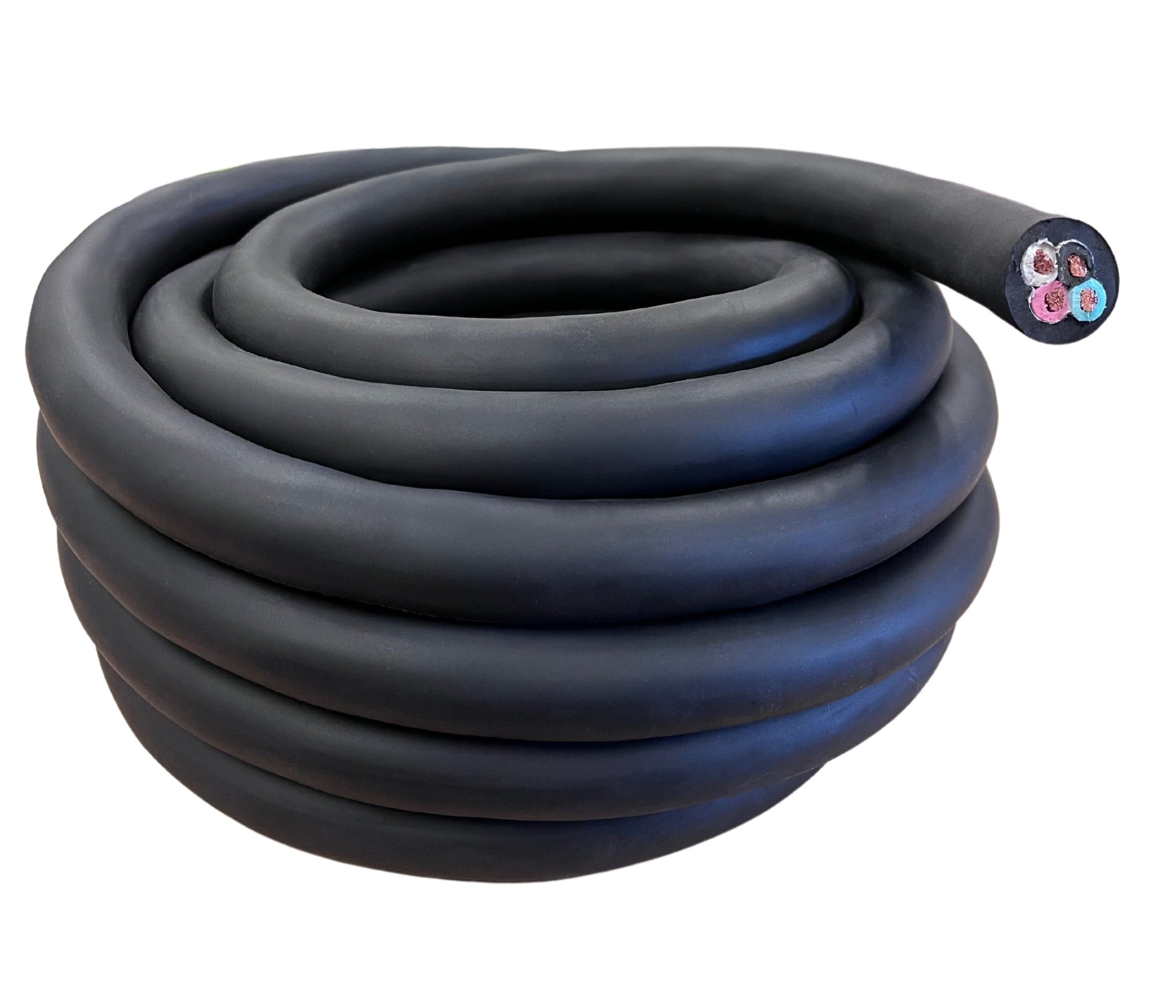 8 Gauge 4 Conductor 10 Feet Black SOOW Cable