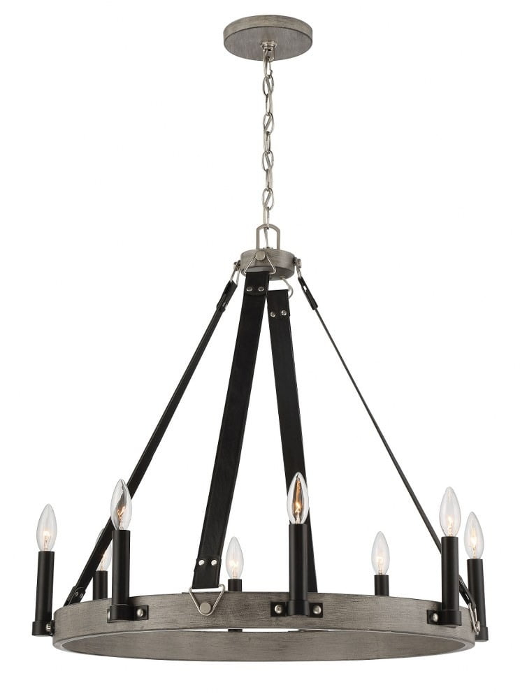 8 Light Chandelier     -Traditional Installation Minka Lavery 3878-693