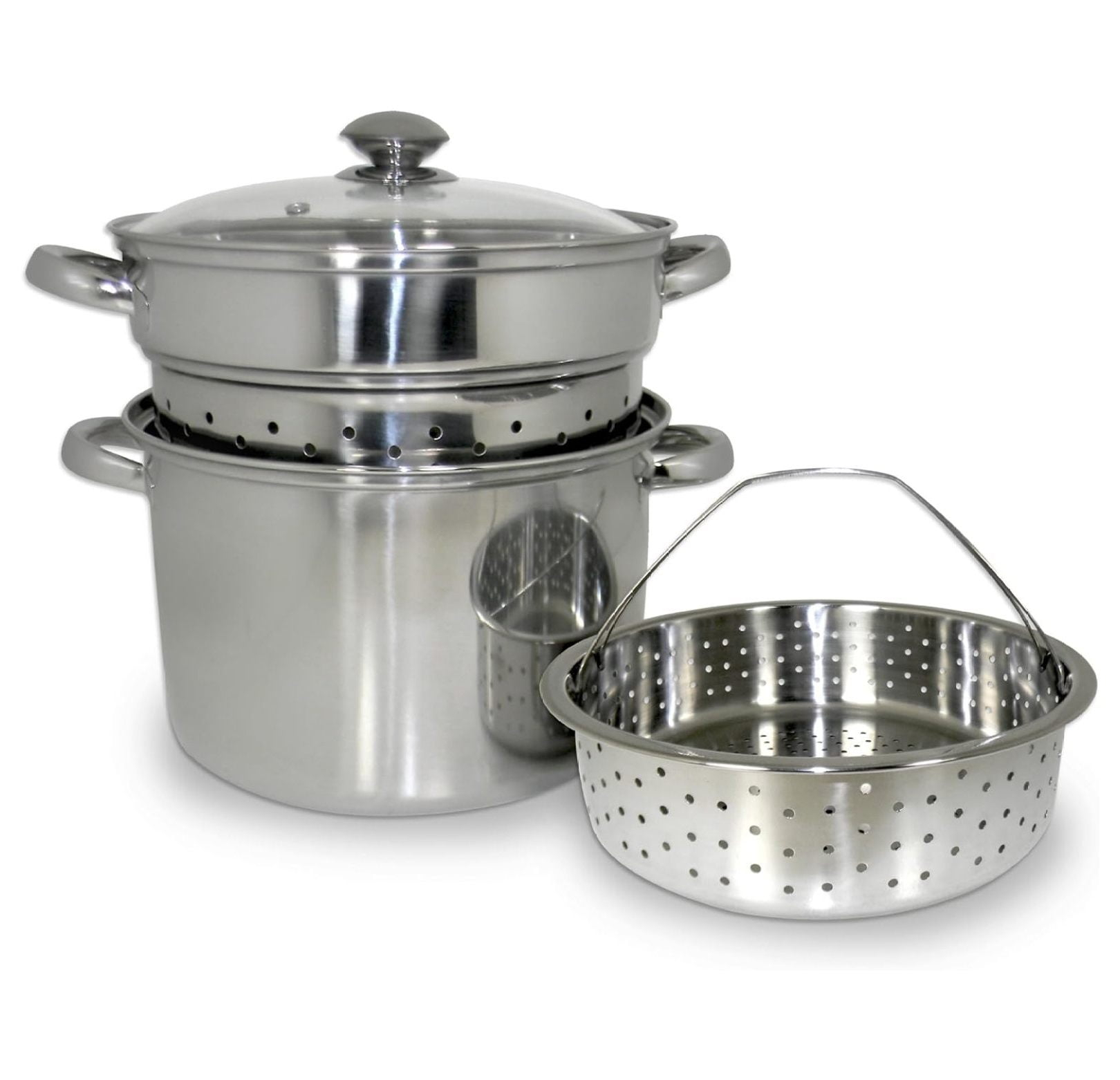 Cookpro 512 8 qt. Stainless Steel Multi Cooker, Silver - 4 Piece