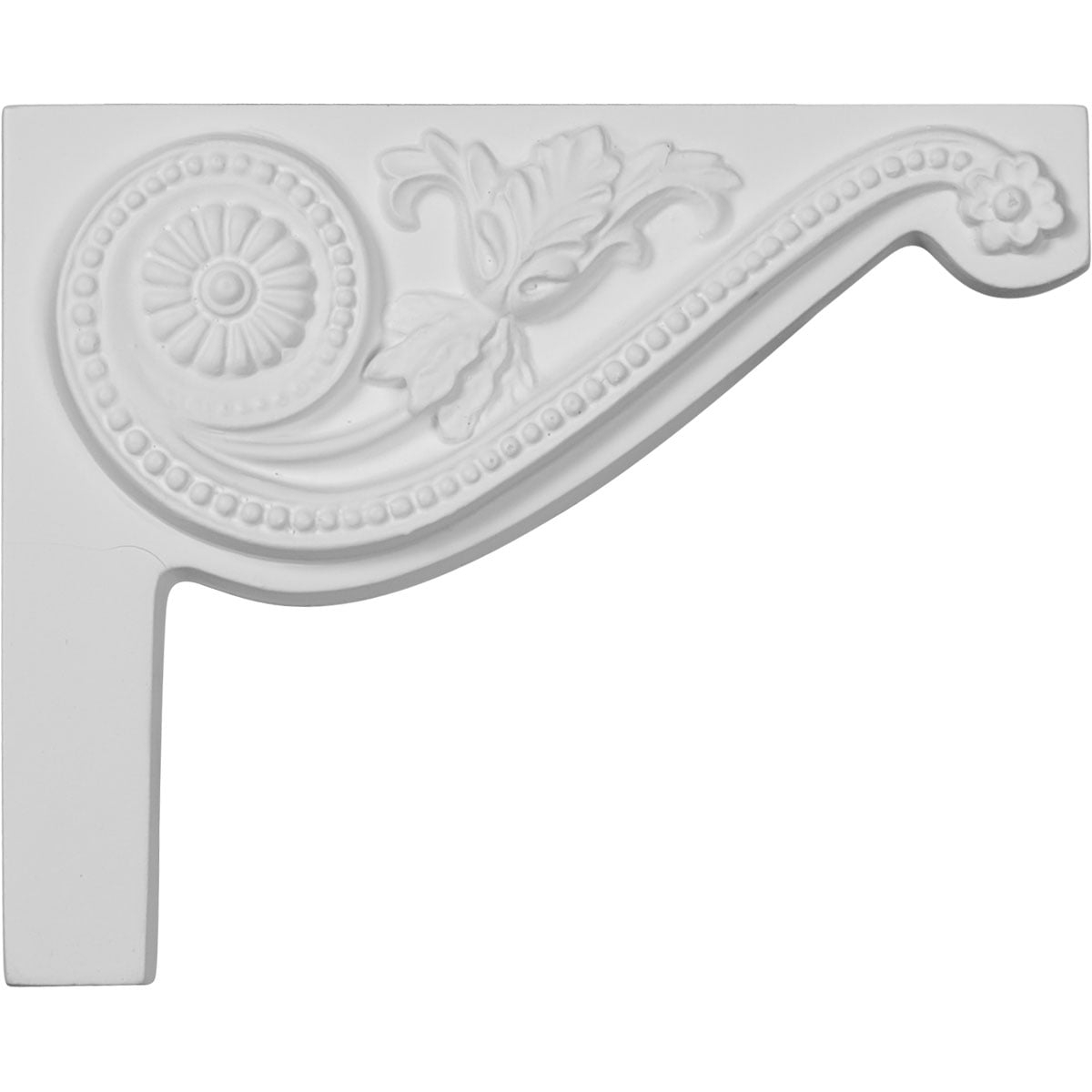 8"W x 6 1/2"H x 3/4"D Pearl Stair Bracket, Right