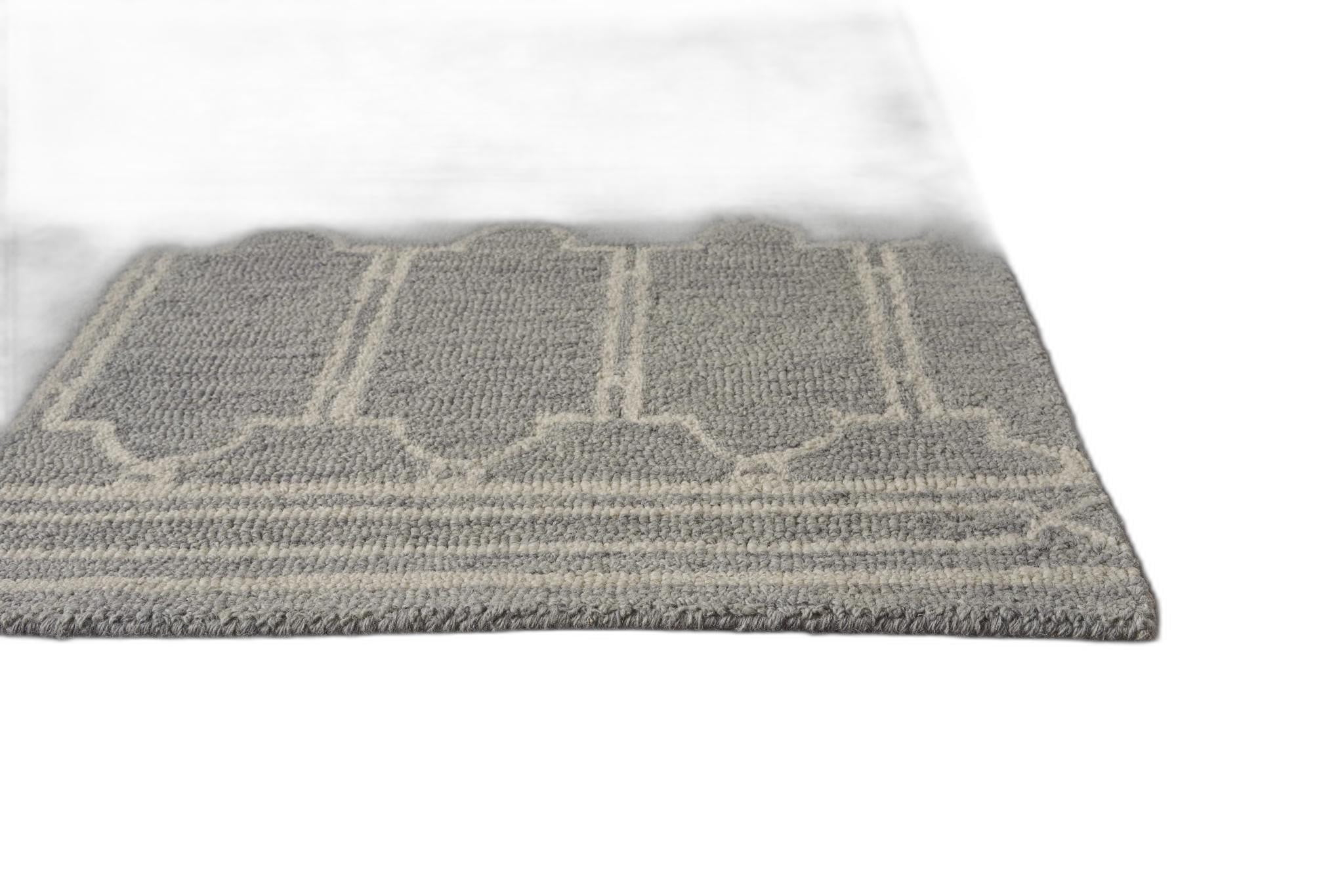8 x 10 ft. Wool Grey Area Rug - Grey - 8 x 10 ft.