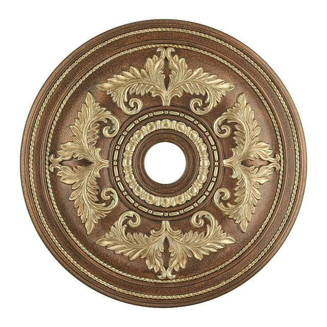 8210-64-Livex Lighting-Versailles - Ceiling Medallion in Style - 30.5 Inches wide by 1.5 Inches high-Hand Painted Palacial Bronze Finish