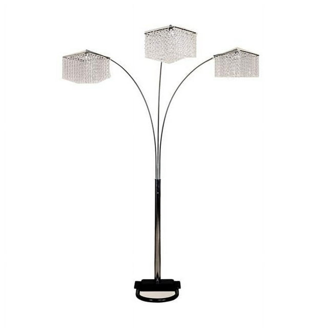 84 in. 3 Crystal Inspirational Arch Floor Lamp