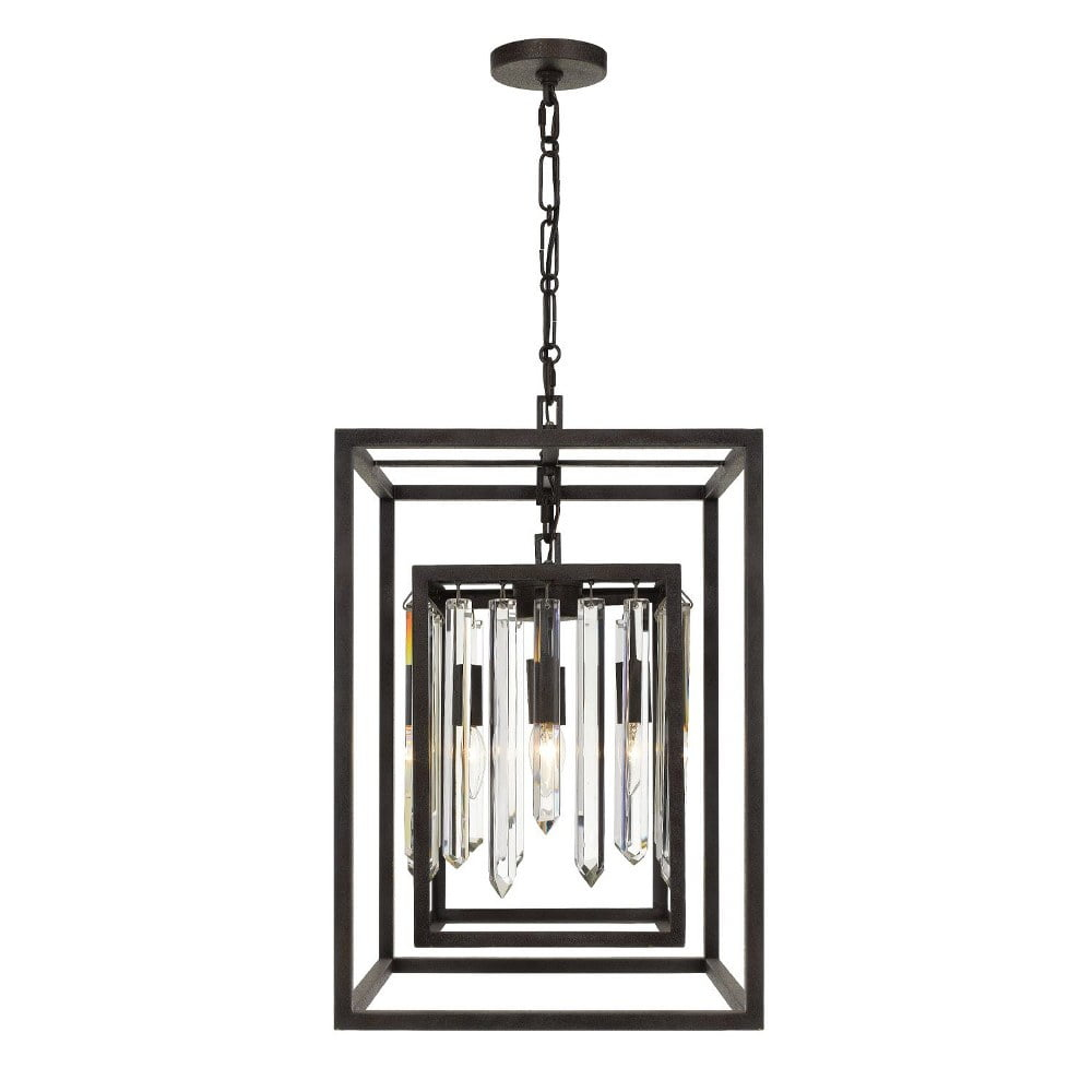 8404-FB-Crystorama Lighting-Hollis - 23 Inch Four Light Chandelier