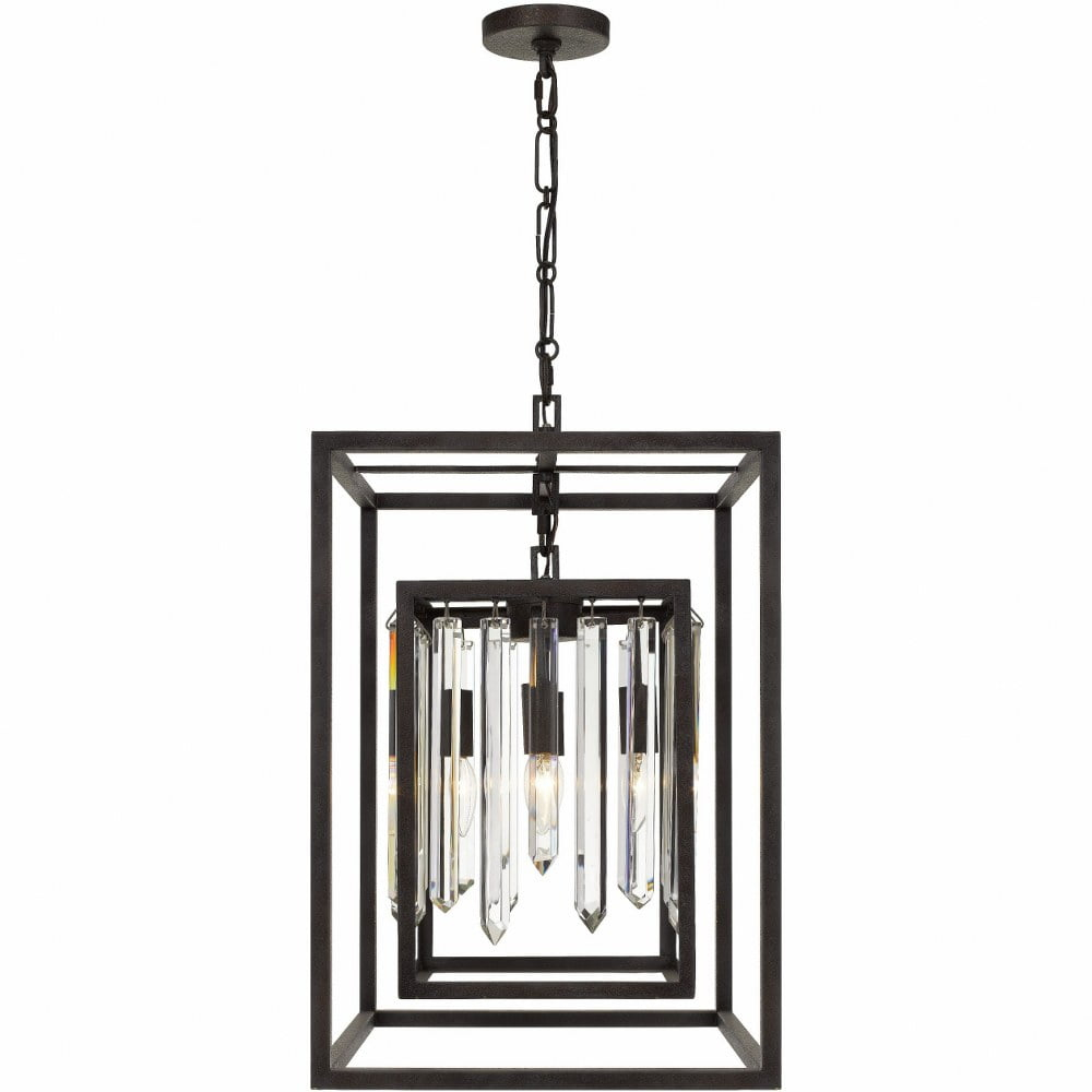 8404-FB-Crystorama Lighting-Hollis - 23 Inch Four Light Chandelier