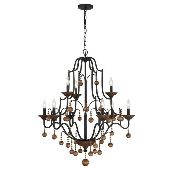 Minka Lavery - Colonial Charm - 9 Light 2-Tier Chandelier-40 Inches Tall and