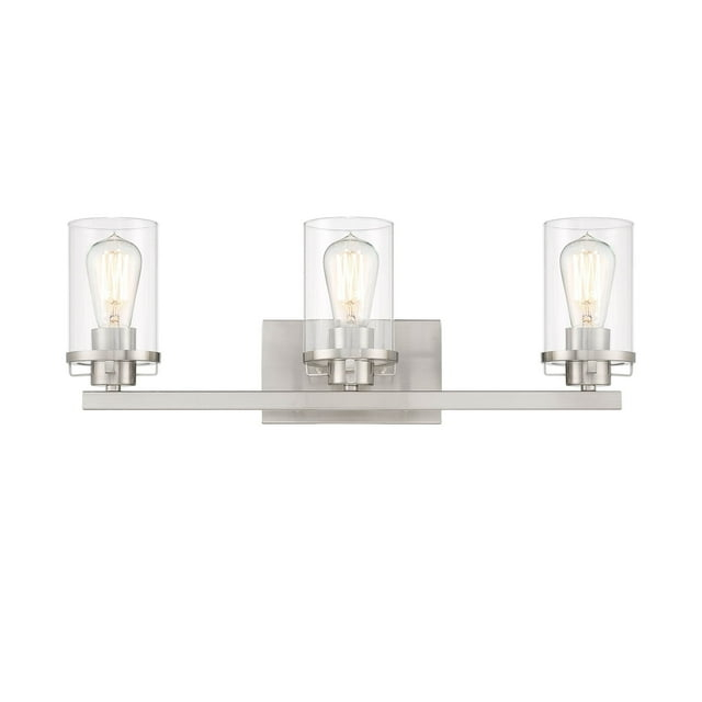 93303-BN-Designers Fountain-Jedrek - 3 Light Bath Vanity In Industrial Style-8.25 Inches Tall and 24 Inches Wide
