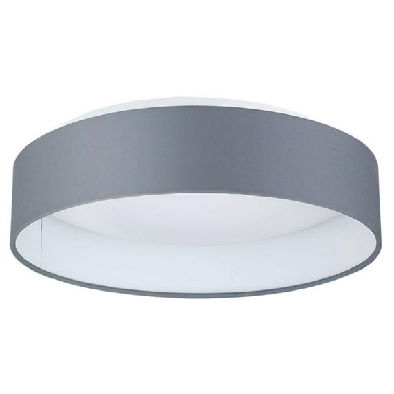 93397A-Eglo Lighting-Palomaro - 19.68 Inch 22W 1 LED Flush Mount-Charcoal Grey Finish