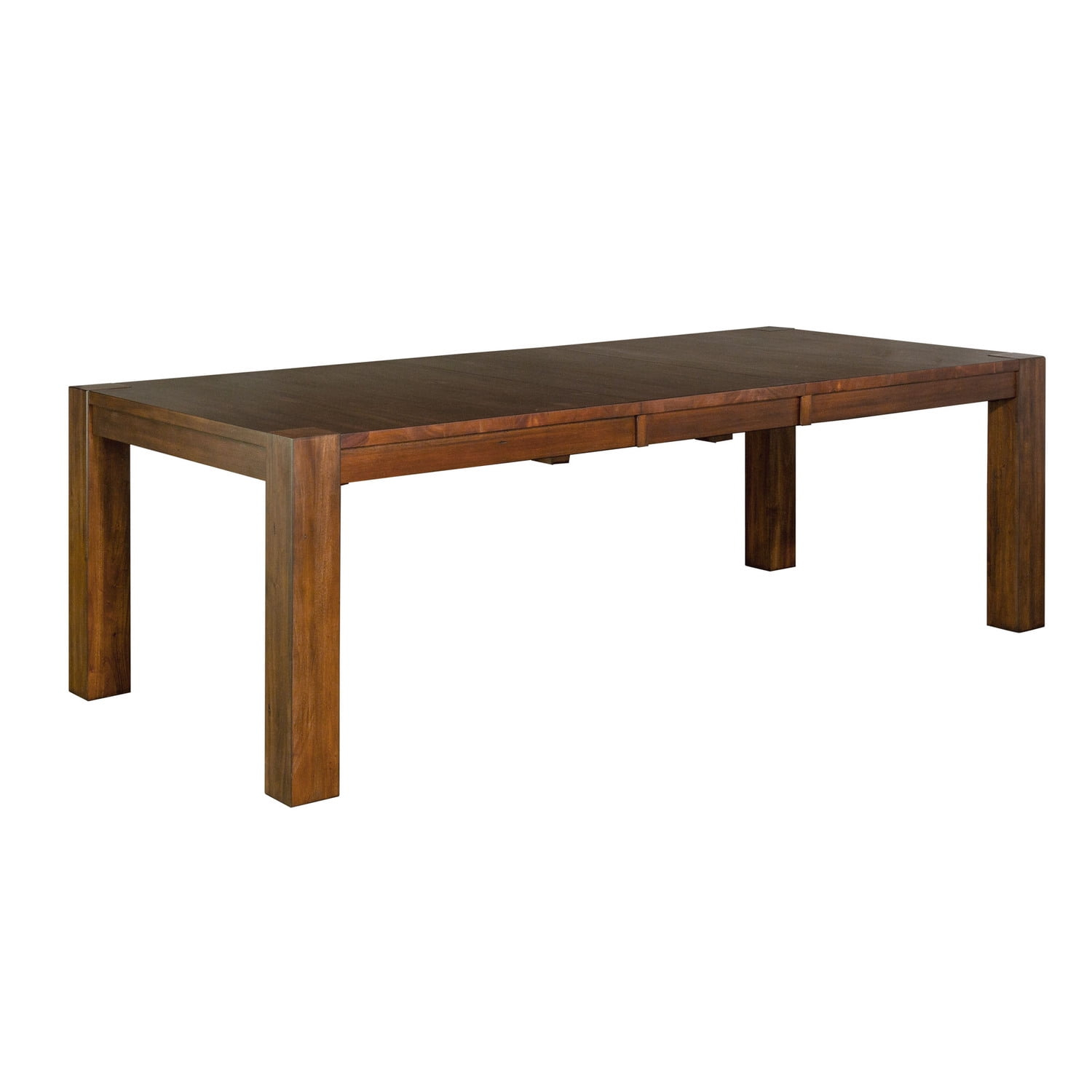 A-America Anacortes 70" Solid Wood Leg Table with Butterfly Leaf in Mahogany