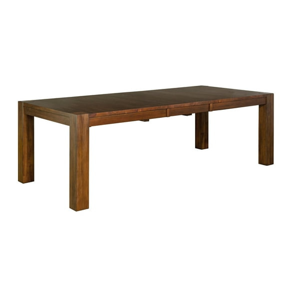 A-America Anacortes 70" Solid Wood Leg Table with Butterfly Leaf in Mahogany