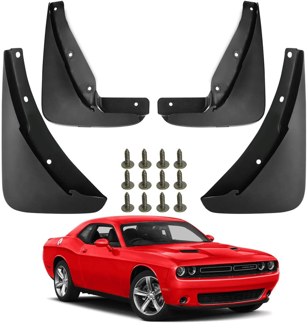 A-Premium Splash Guards Mud Flaps Replacement for Dodge Challenger 2015-2019 (Not for Widebody Coupe) Front and Rear 4-PC Set