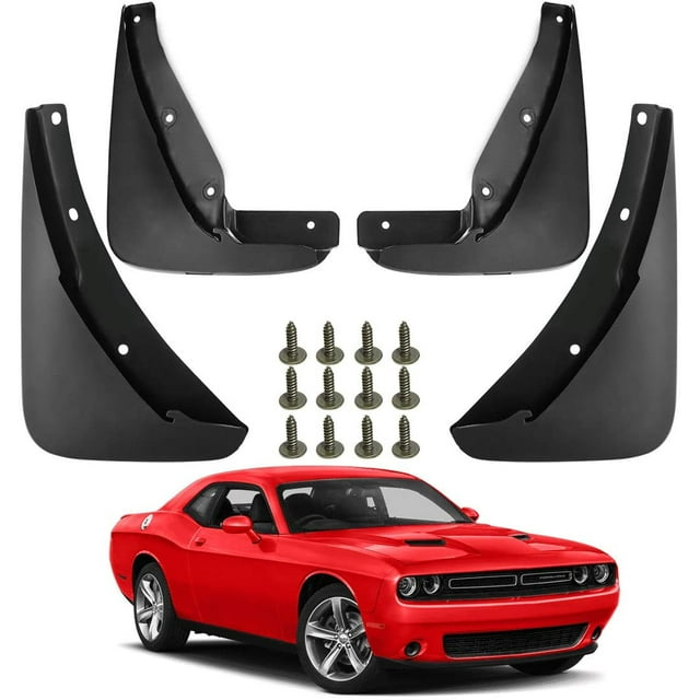 A-Premium Splash Guards Mud Flaps Replacement for Dodge Challenger 2015-2019 (Not for Widebody Coupe) Front and Rear 4-PC Set