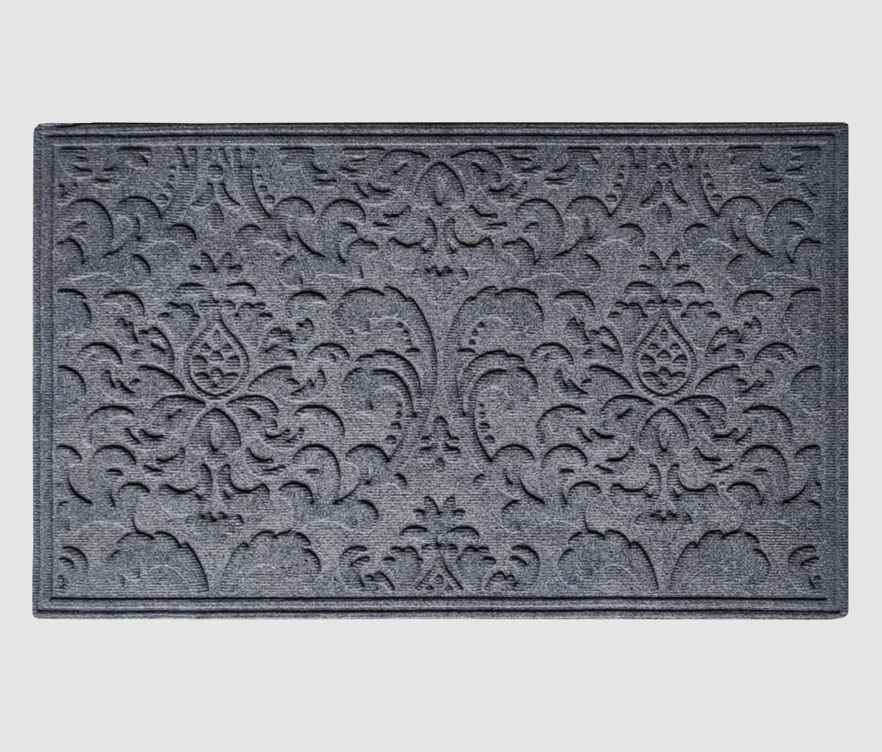 A1HC Indoor Outdoor Mat, Front and Back Entrance Welcome Mats, Large Front Door Patio Mats 24x36 Inches, Non-Slip Easy Clean Entrance Washable Large Size Doormats, Dark Grey