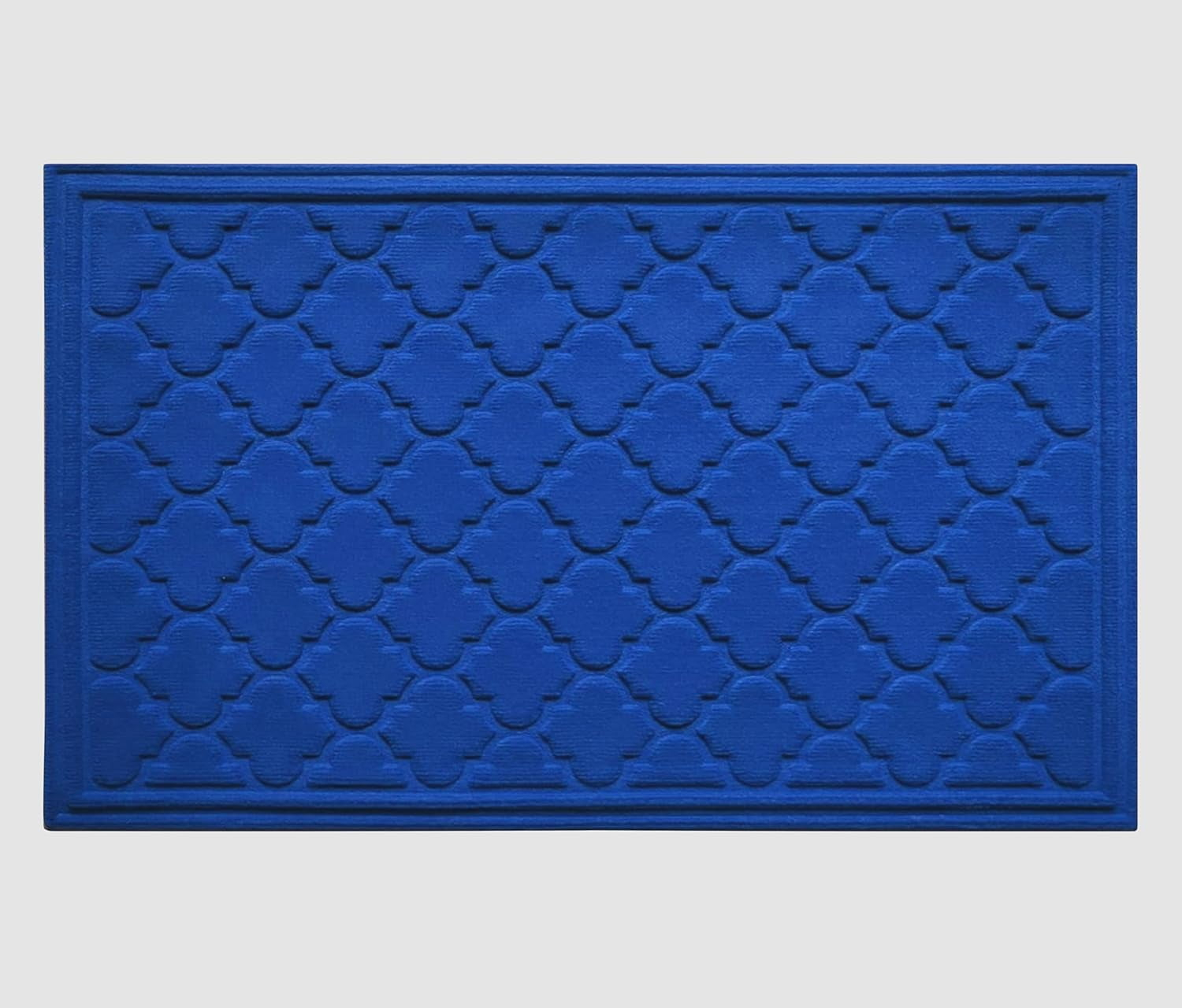 A1HC Indoor Outdoor Mat, Front and Back Entrance Welcome Mats, Large Front Door Patio Mats 24x36 Inches, Non-Slip Easy Clean Entrance Washable Large Size Doormats, Blue