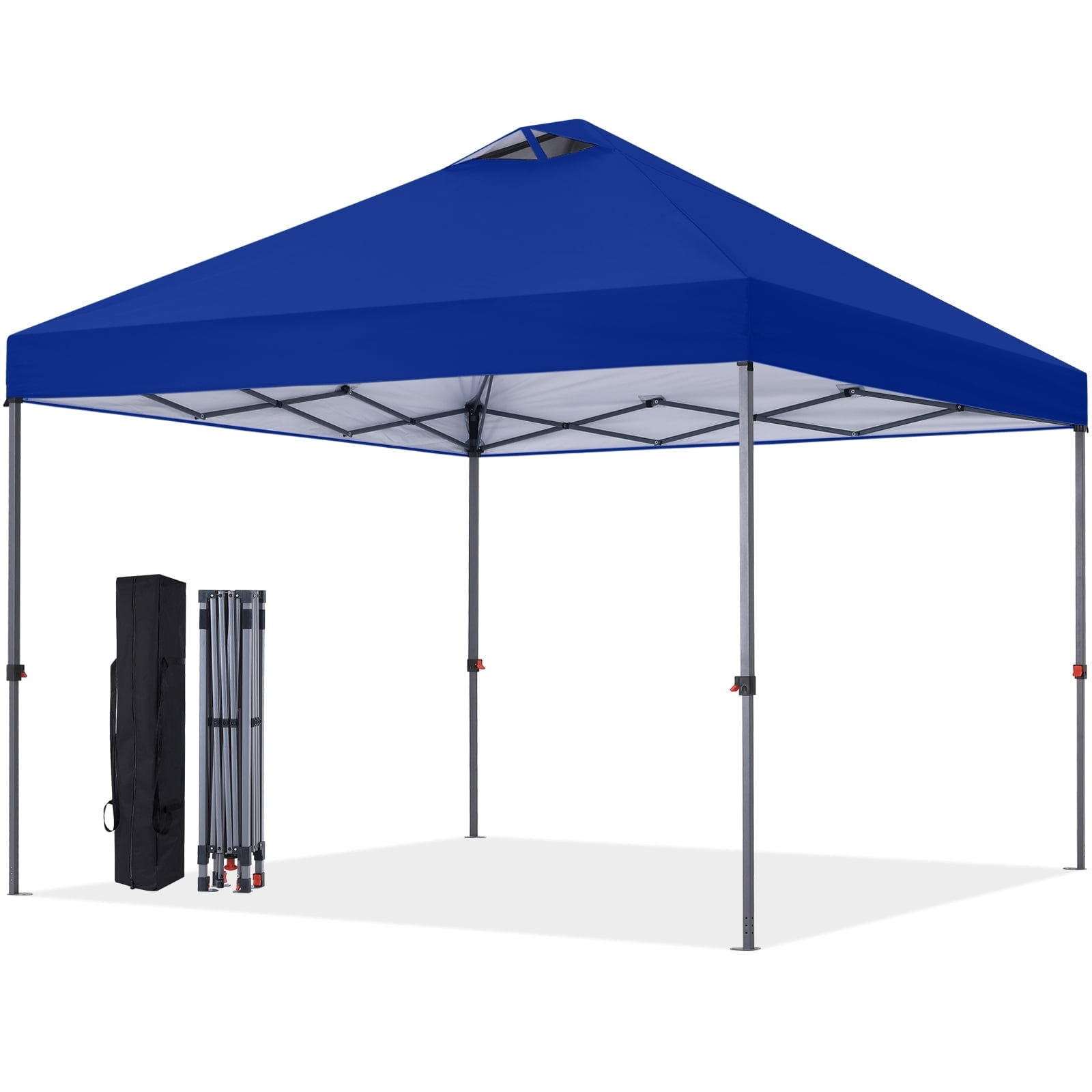 ABCCANOPY 10 ft x 10 ft Easy Pop up Outdoor Portable Instant One Push Function Canopy Tent with Air Vent, Blue