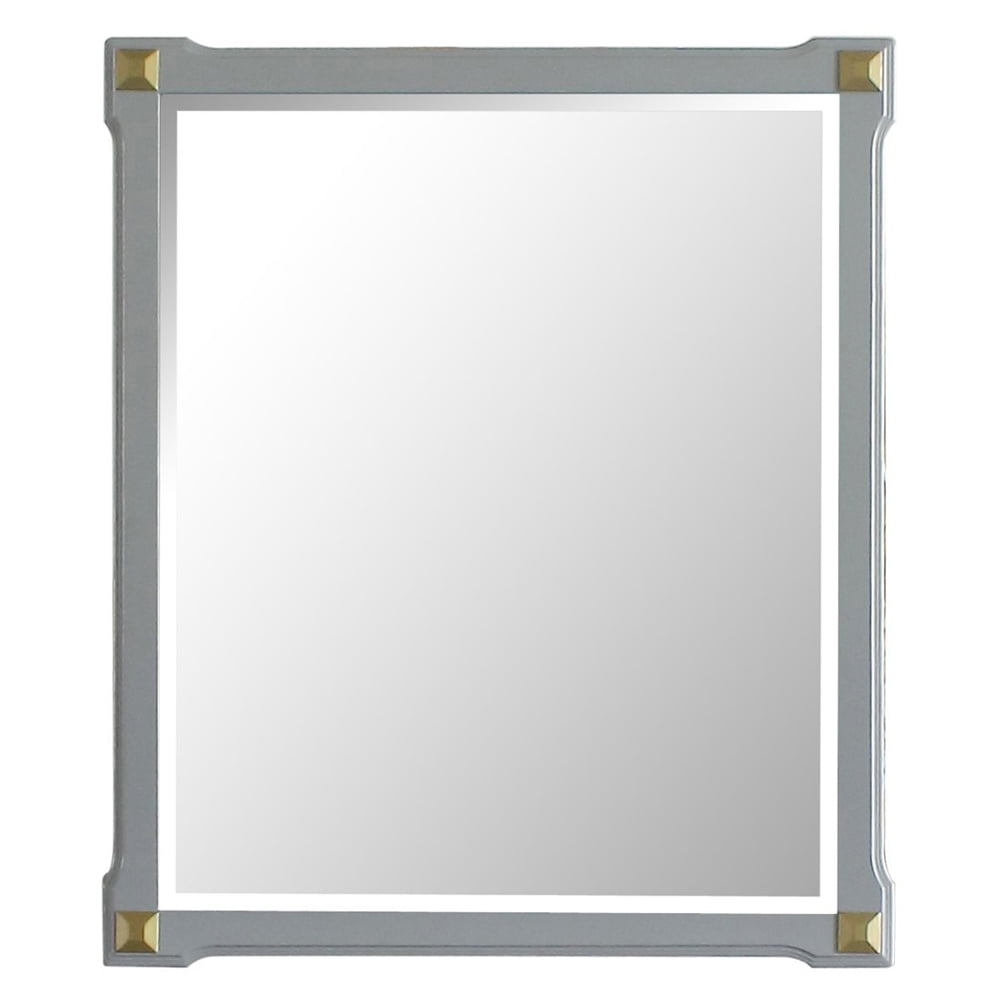 ACME House Marchese Mirror in Pearl Gray