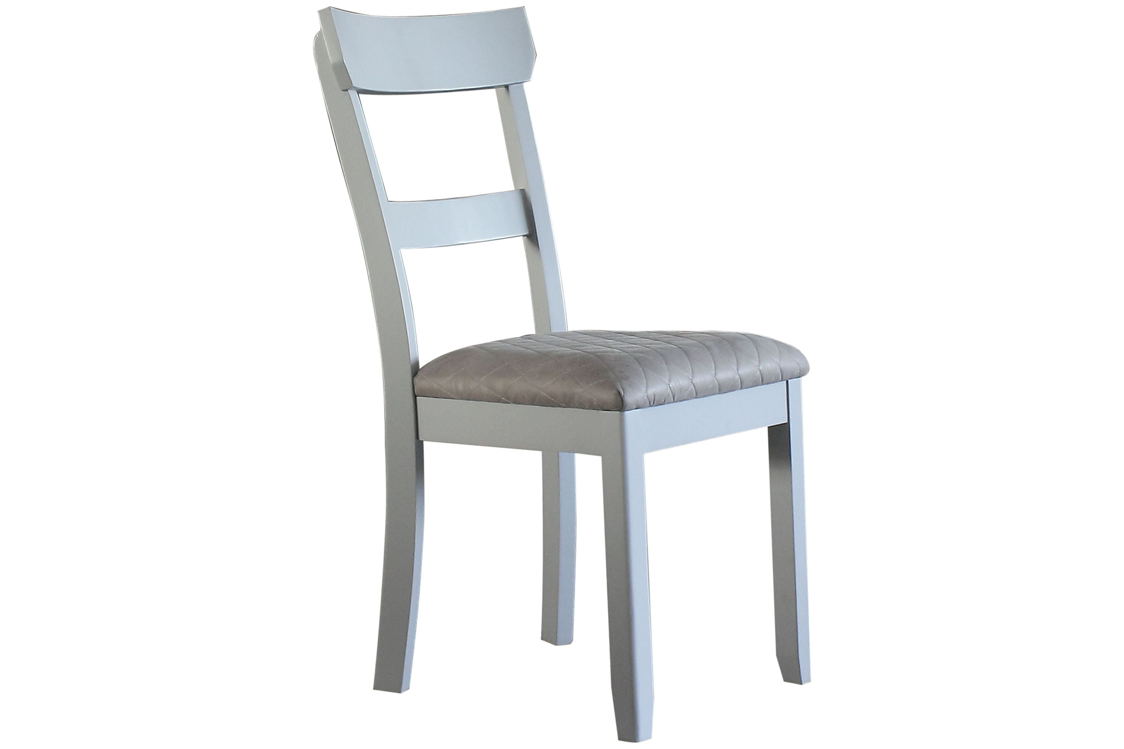 ACME House Marchese Side Chair in Gray and Pearl Gray (Set of 2)