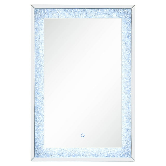 ACME Noralie Wall Decor with LED in Mirrored and Faux Diamonds