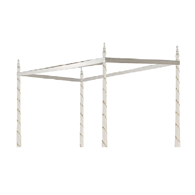 ACME Pearl Twin Bed Canopy, Pearl White Finish
