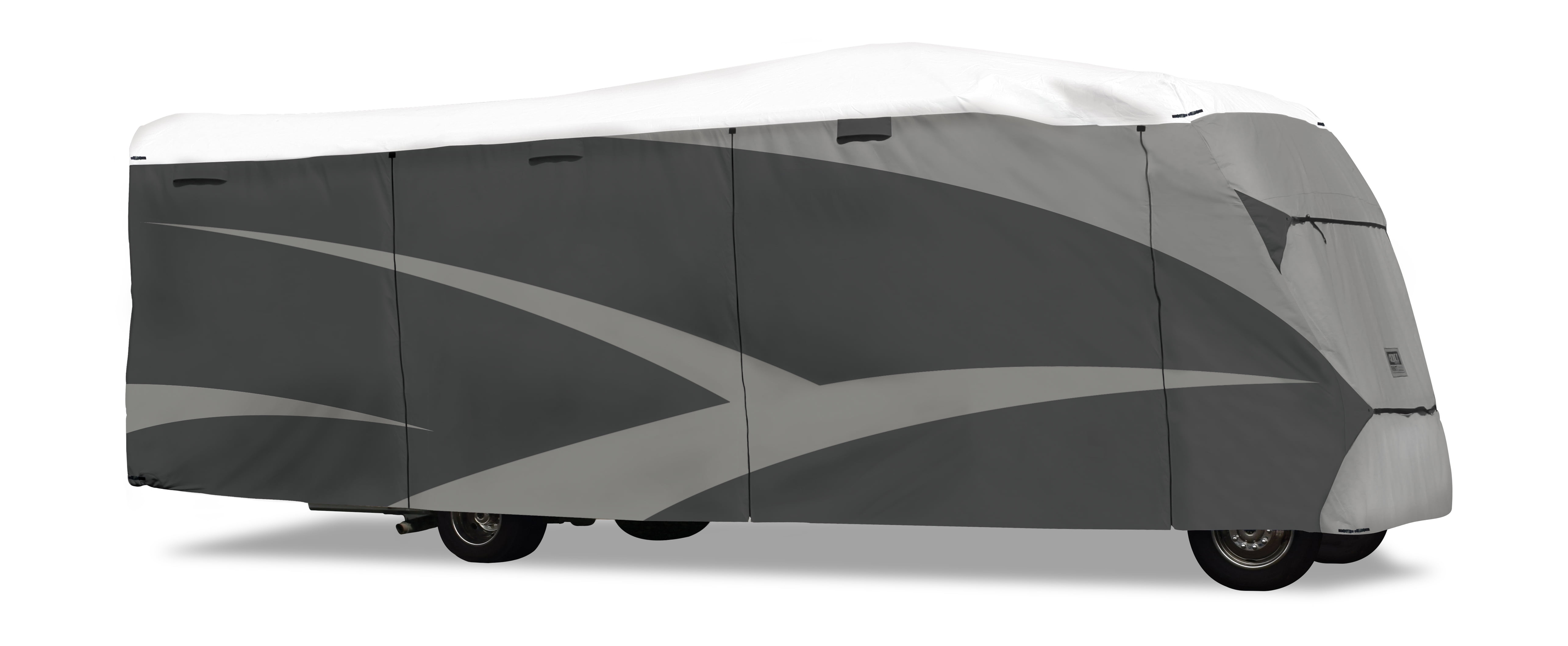 ADCO 36813 Designer Series Olefin HD Class C Motorhome Cover 23' 1" - 26' , Gray/White