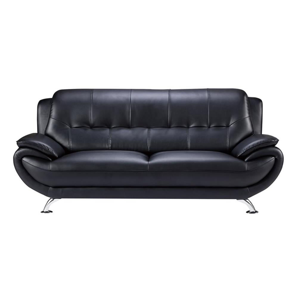 AE208 Black Color With Sofa Faux and Bonded Leather