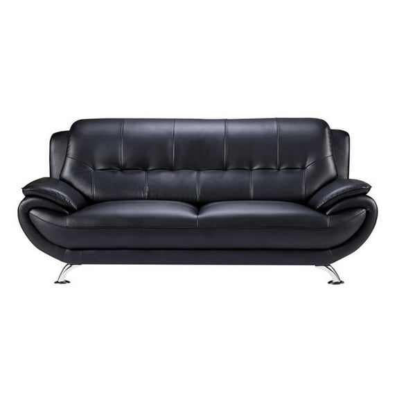 AE208 Black Color With Sofa Faux and Bonded Leather