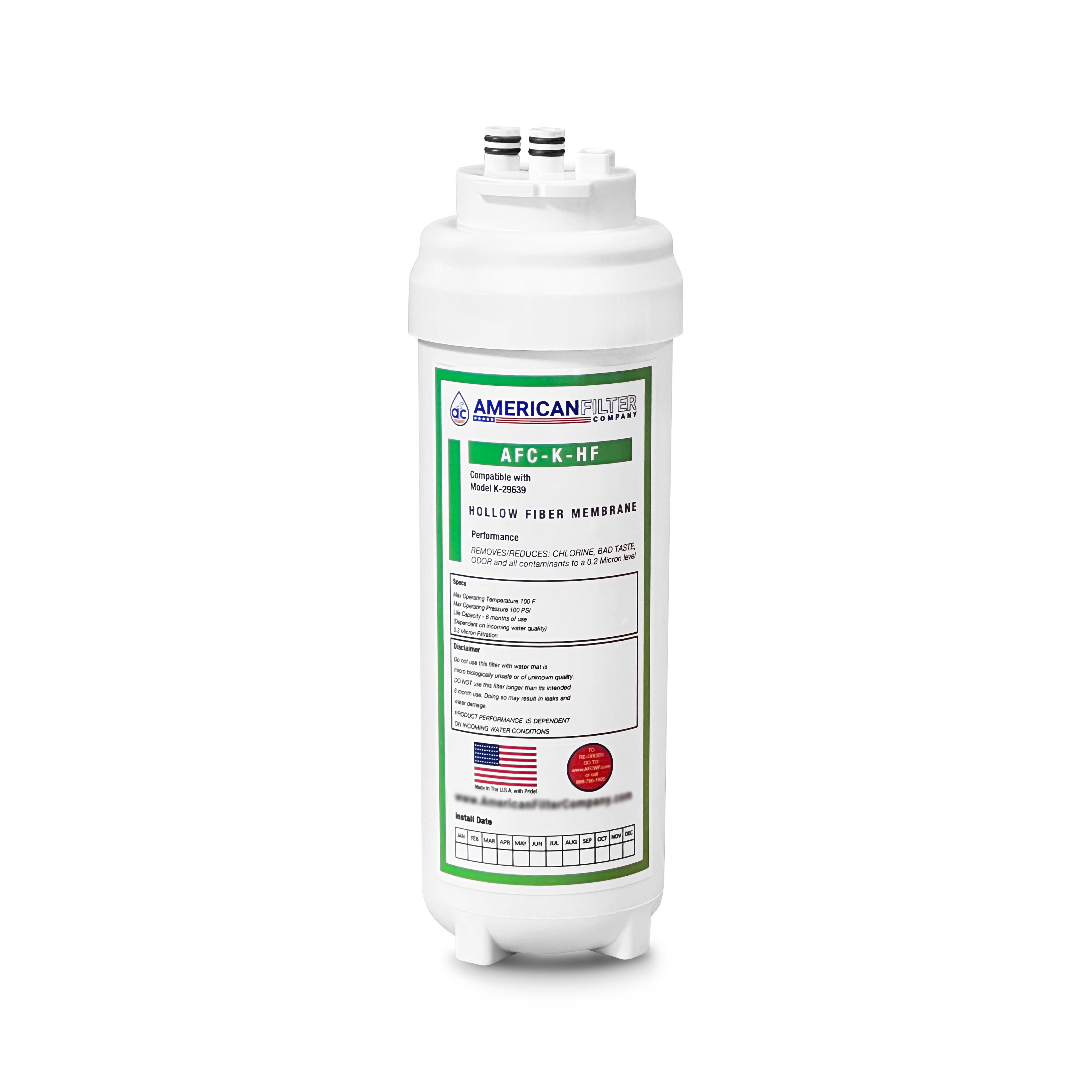 AFC Brand Water Filters, Compatible with Kohler K-77687 Water Filters (made by AFC)