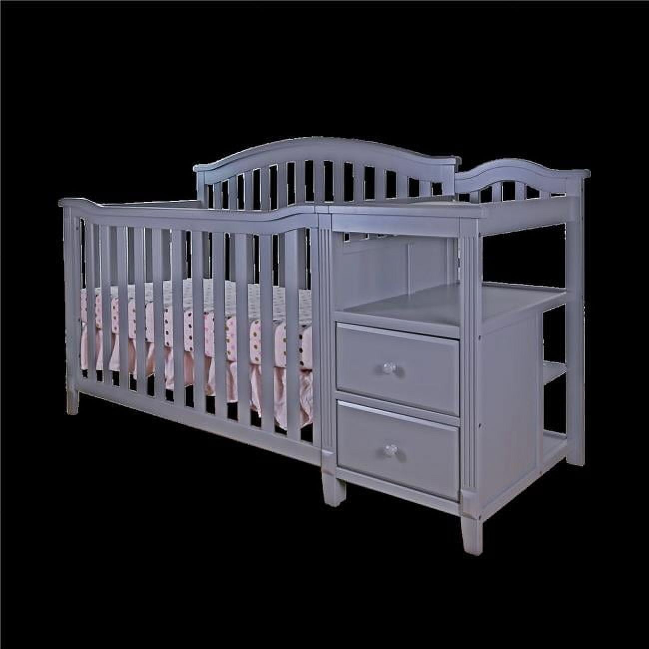 AFG Kali 4-in-1 Crib with Changer, Grey