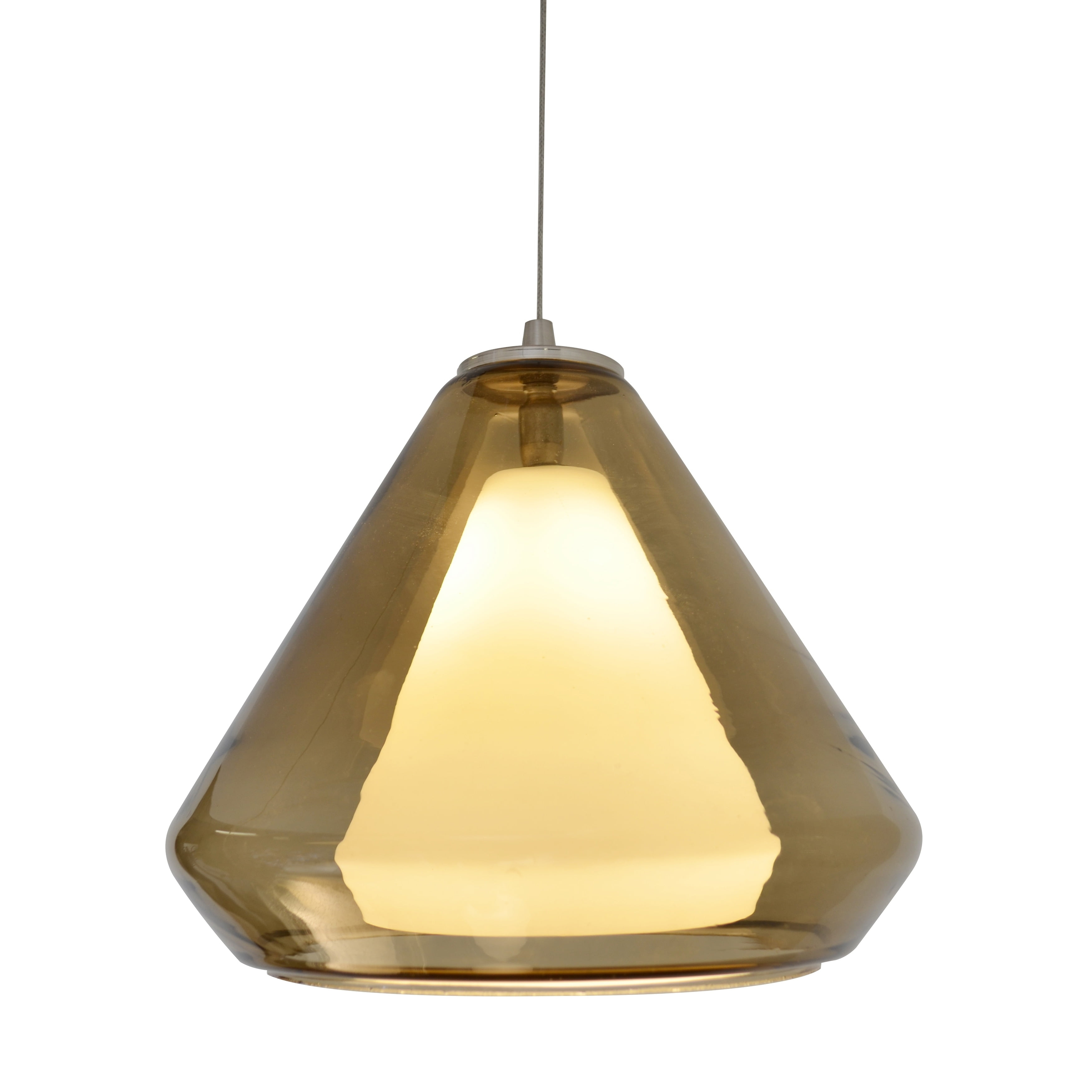 AFX  Armitage 1-light Satin Nickel 3000K LED Pendant Brown 120-277V