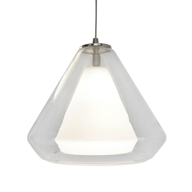 AFX  Armitage 1-light Satin Nickel 4000K LED Pendant Clear 120 V