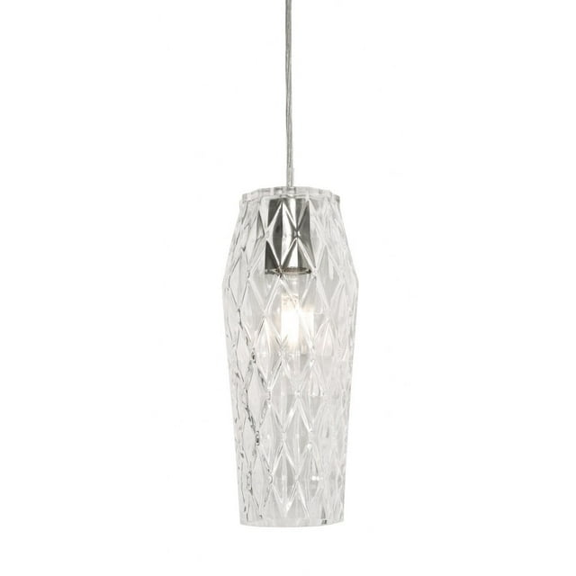 AFX - Candice - 1 Light Pendant-Clear Finish    -Traditional Installation