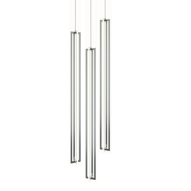 AFX Cass 3 Light Large Round Pendant Satin Nickel Satin Nickel