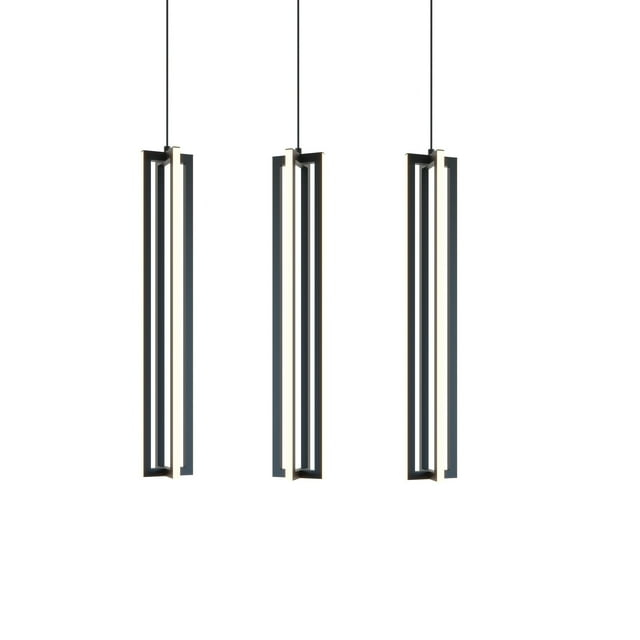 AFX Cass 3 Light Small Linear Pendant Black N/A N/A