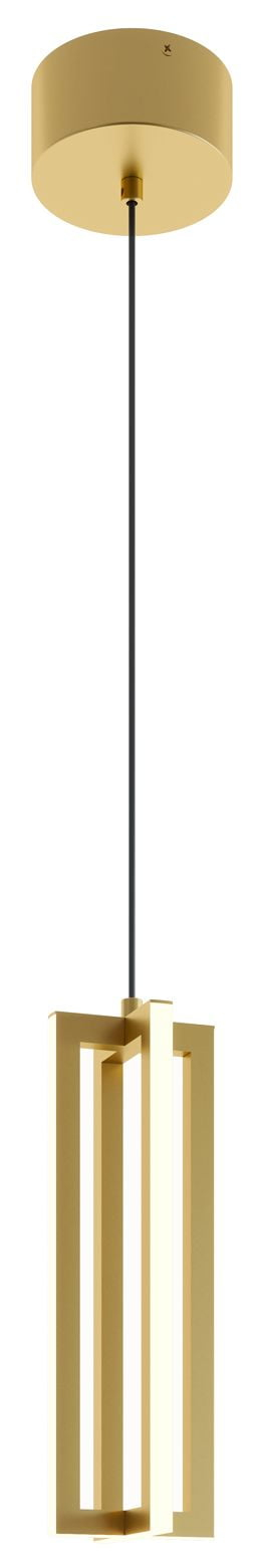 AFX Cass 4" Wide Gold LED Linear Mini Pendant
