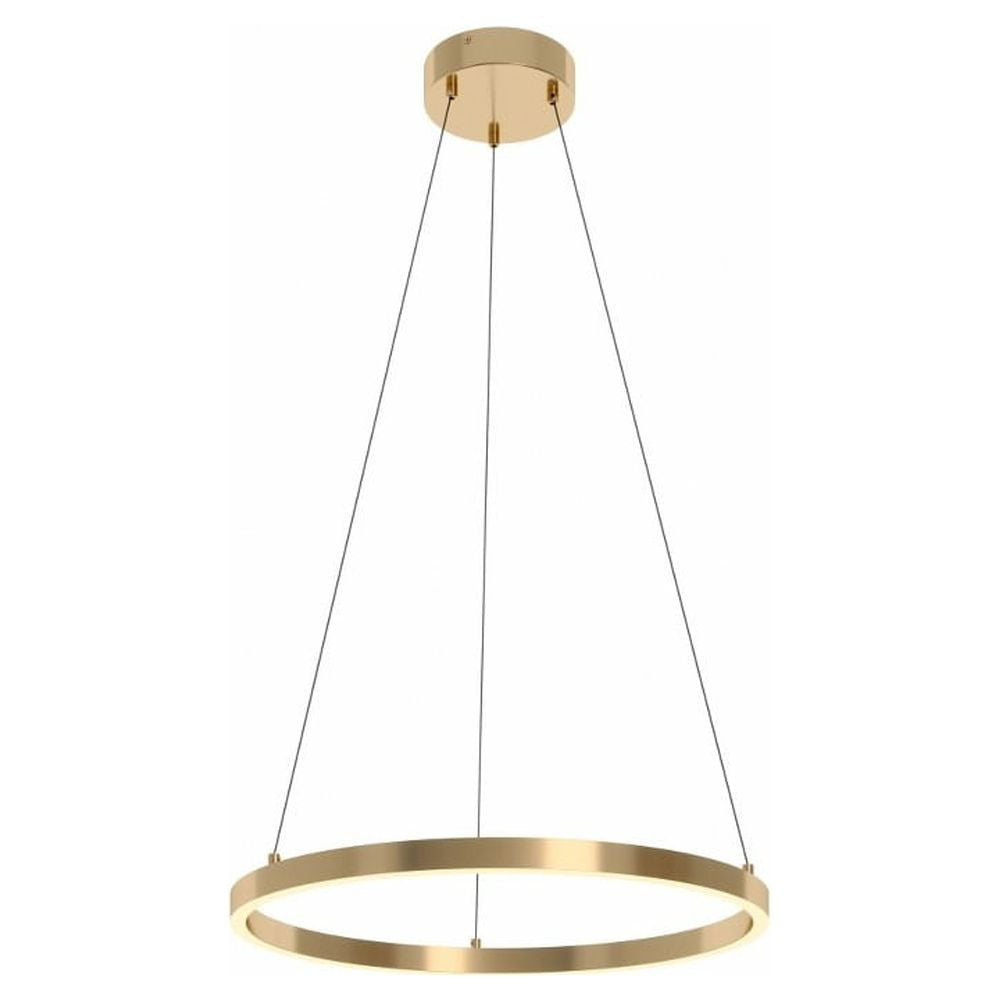 AFX Glo 24" LED Pendant Light - 3000K - 23.75"Dia x 1.42"H Satin Brass Satin Brass