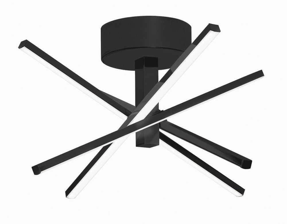 AFX - Jaxx - 4 Light Flushmount-Black Finish