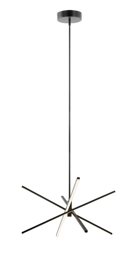 JAXP24L30D1BK-AFX-Jaxx - 4 Light Pendant-Black Finish